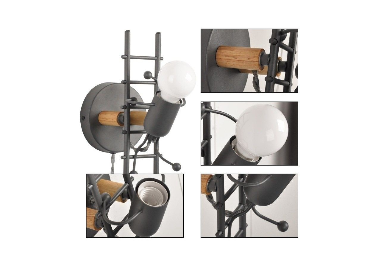 Applique murale décorative "Doll Ladder" E27 - L310-G - Barcelona LED