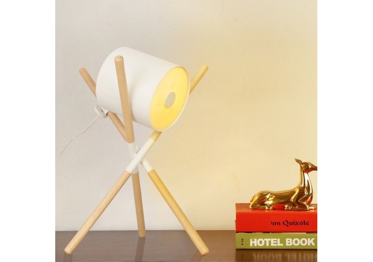 Lampe à poser en bois "Focus" - L1010-B - Barcelona LED 2