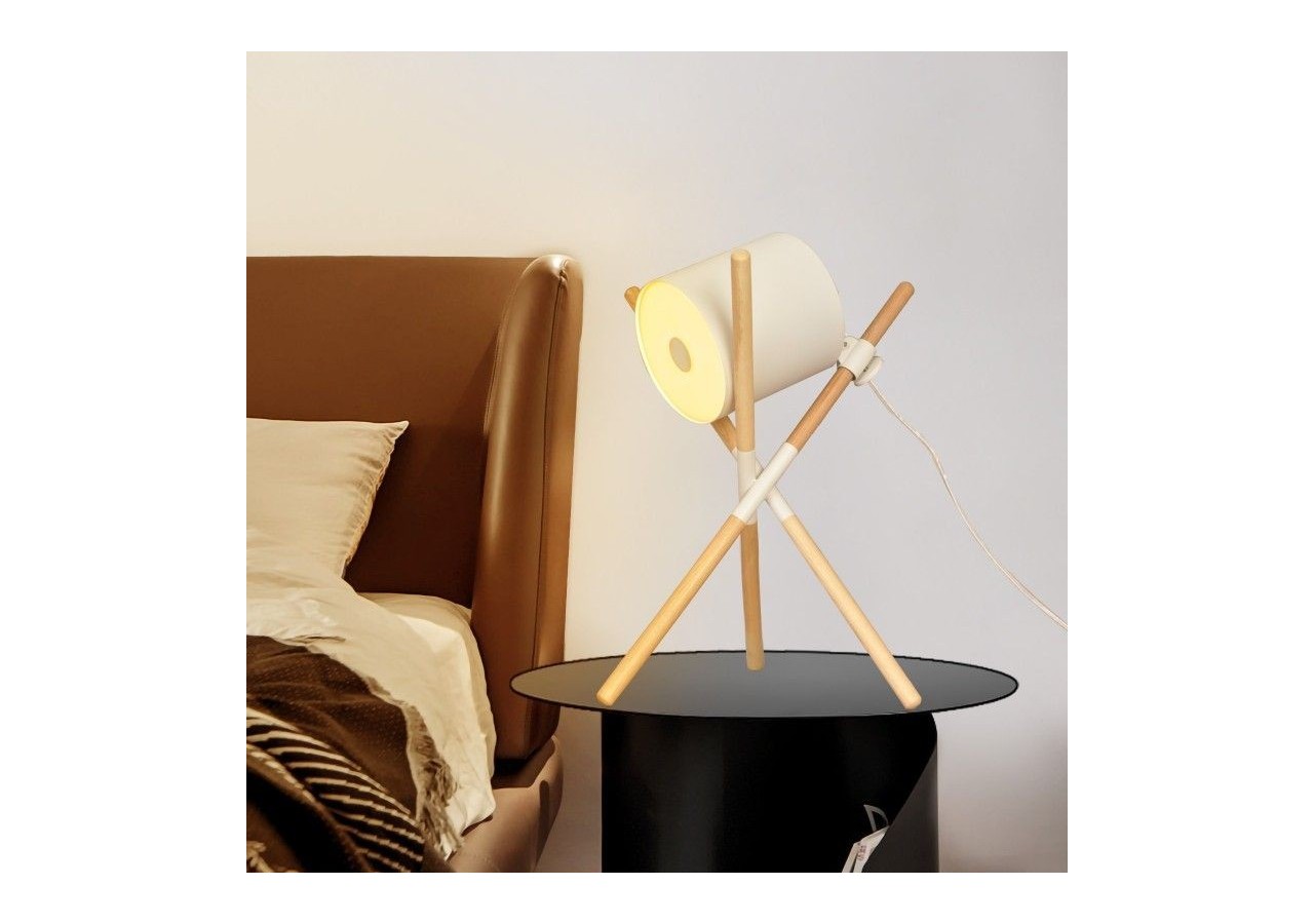 Lampe à poser en bois "Focus" - L1010-B - Barcelona LED