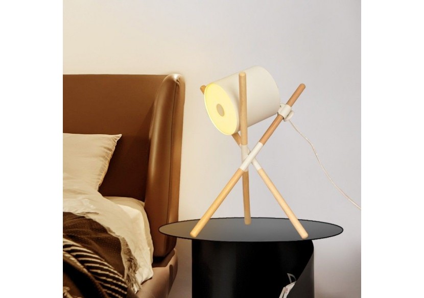 Lampe à poser en bois "Focus" - L1010-B - Barcelona LED