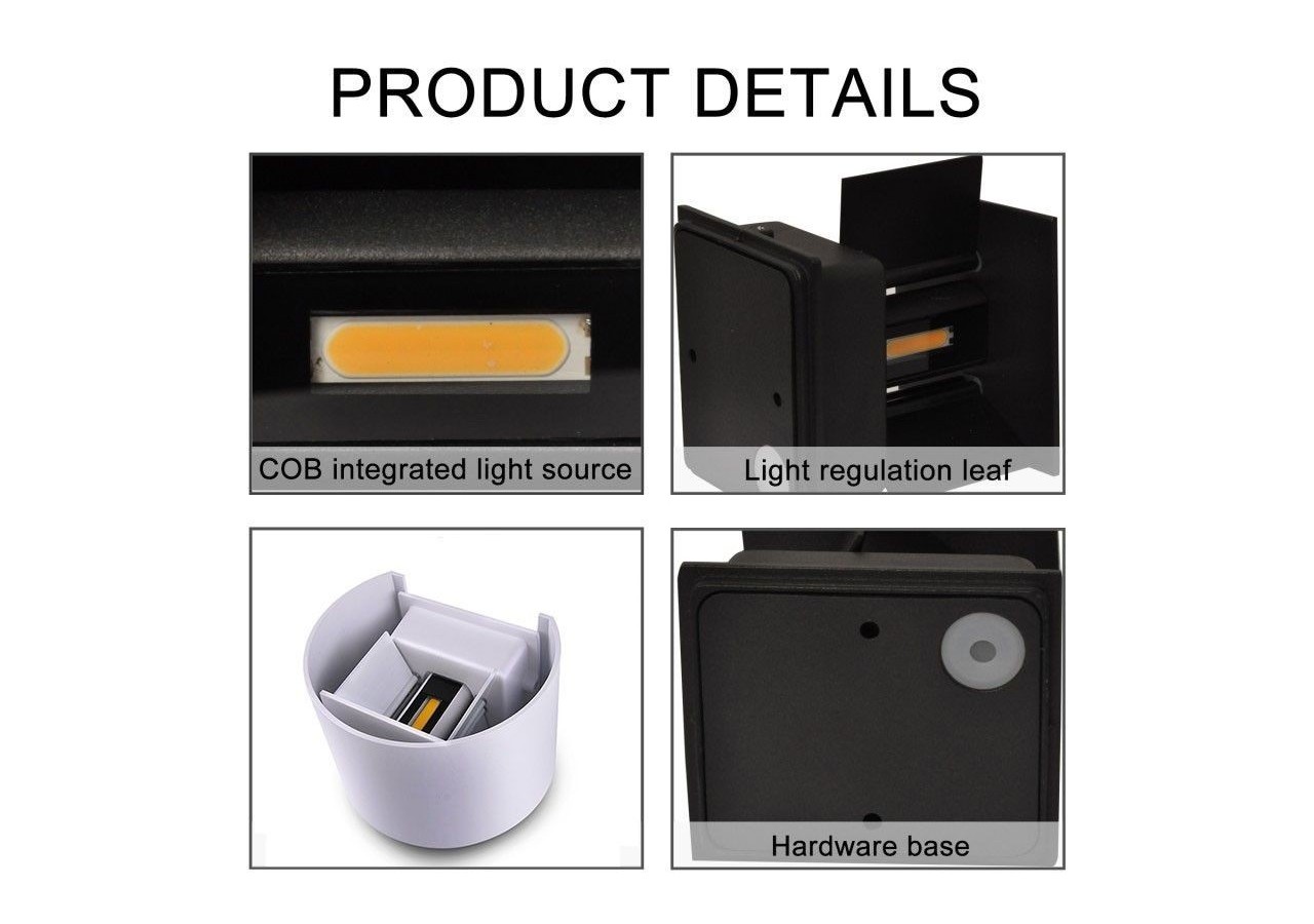 Applique murale 6W "Lat" faisceau ajustable - LN1570-N - Barcelona LED