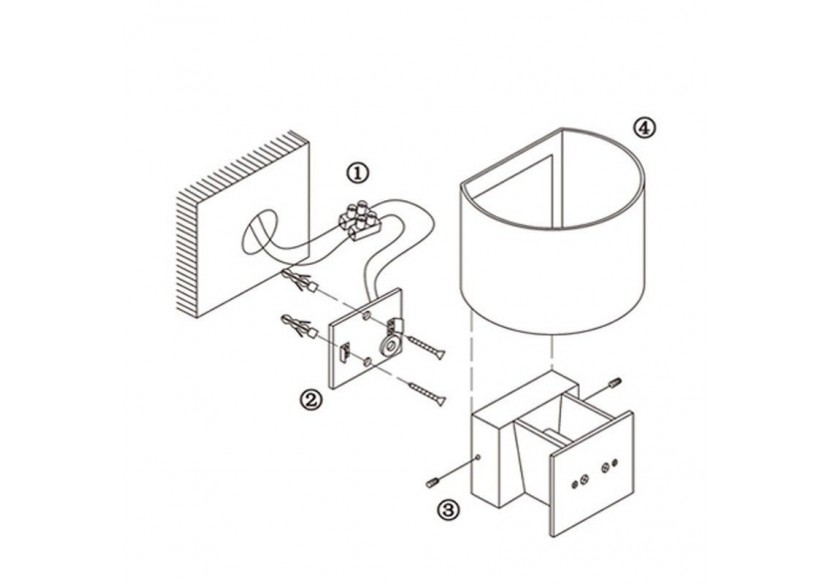 Applique murale 6W "Lat" faisceau ajustable - LN1570-N - Barcelona LED