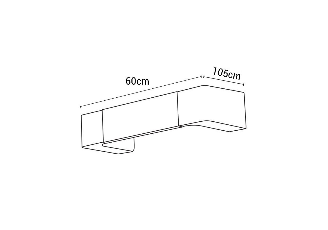 Applique murale LED "Etso-600" 12W - LN1576-N - Barcelona LED