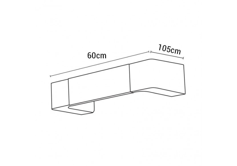 Applique murale LED "Etso-600" 12W - LN1576-B - Barcelona LED Applique murale LED "Etso-600" 12W - LN1576-B - Barcelona LED