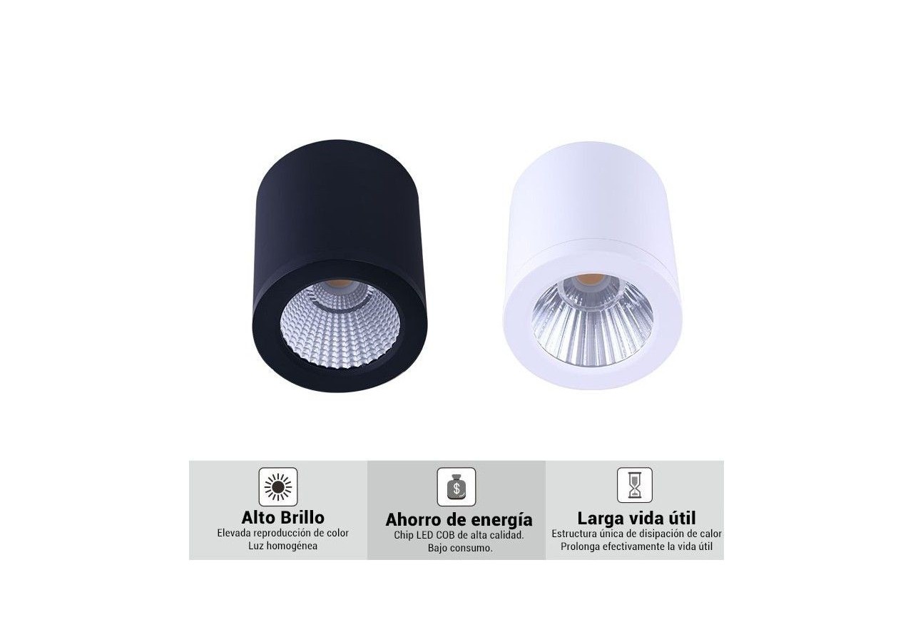 Applique plafond CCT "GESS" COB 25W IP54 - L6003-N-CCT - Barcelona LED