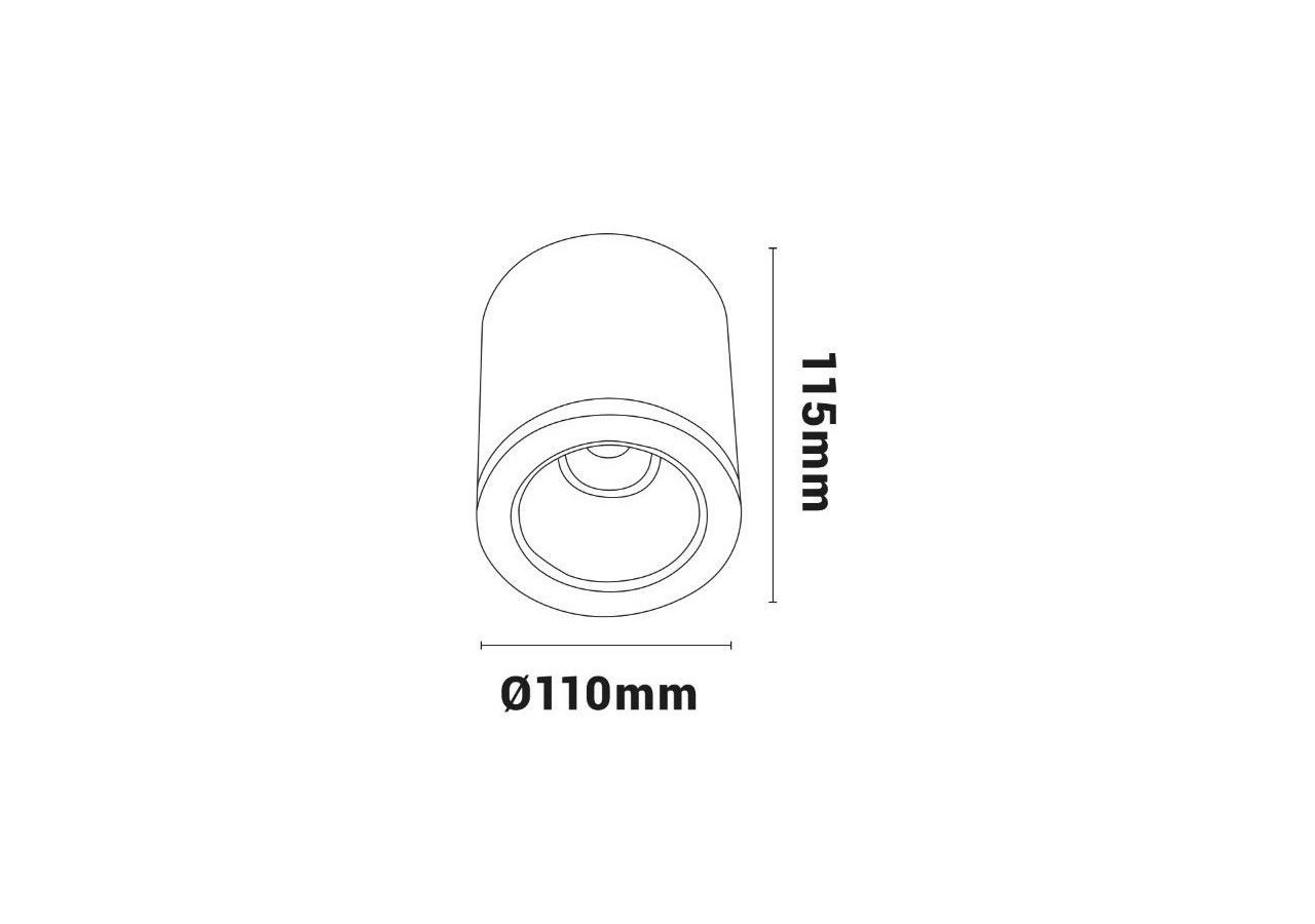 Applique plafond CCT "GESS" COB 25W IP54 - L6003-N-CCT - Barcelona LED