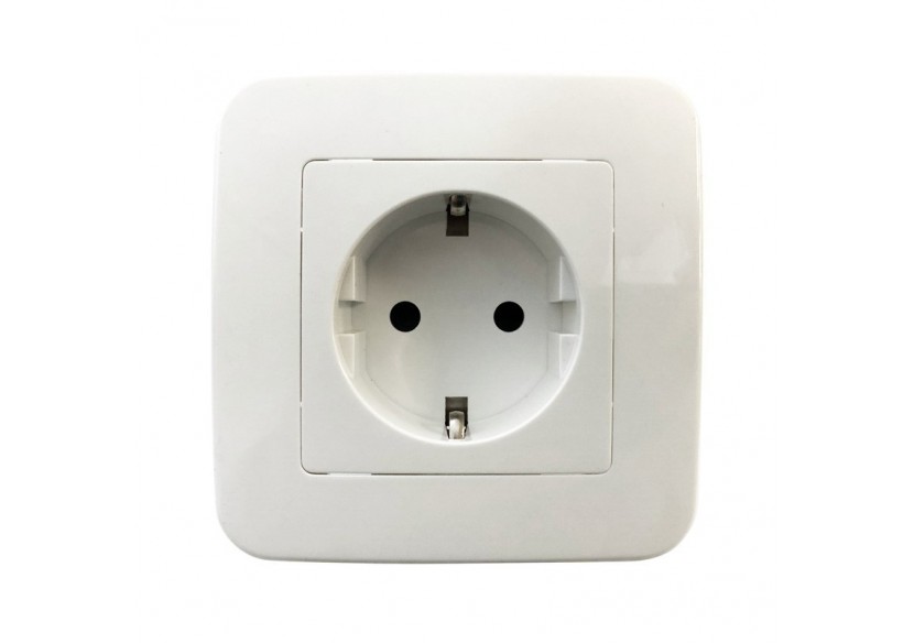 Prise Schuko 2 pôles + terre 16A - B6055-B - Barcelona LED