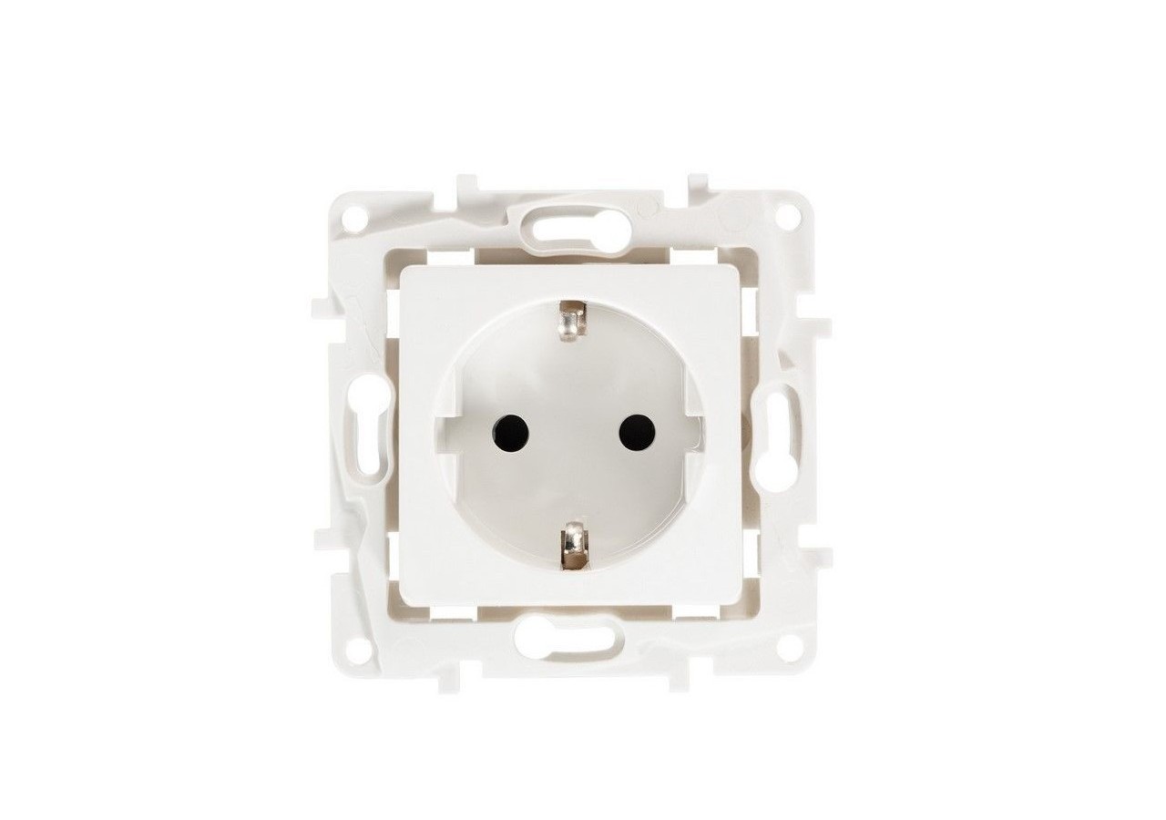 Prise Schuko 2 pôles + terre 16A - B6055-B - Barcelona LED