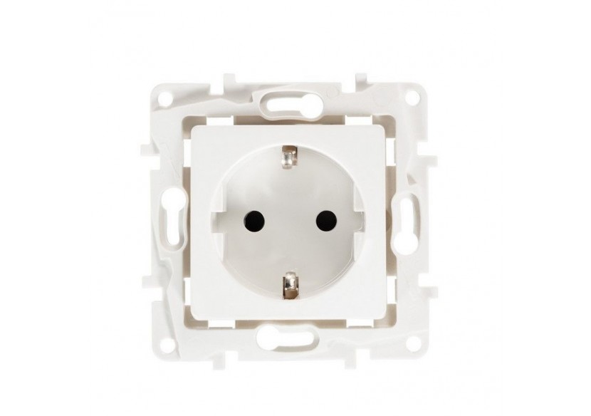 Prise Schuko 2 pôles + terre 16A - B6055-B - Barcelona LED