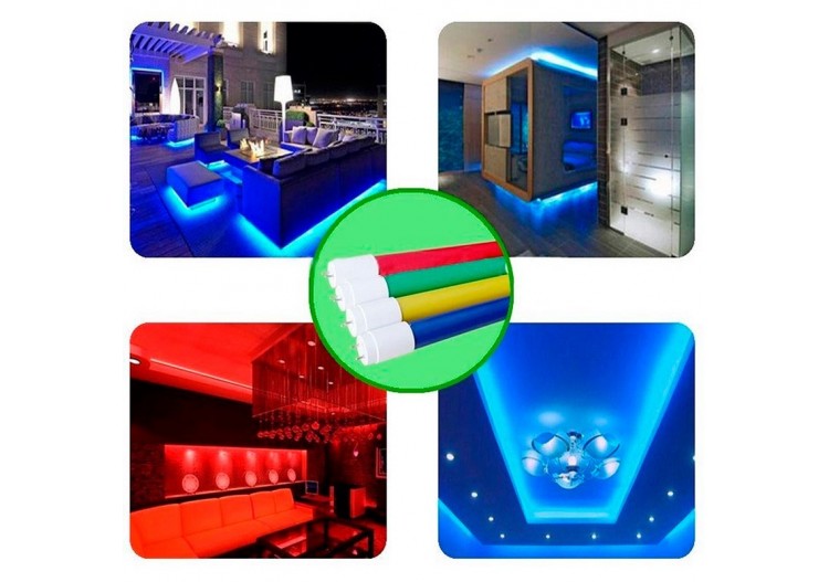 Tube de couleur LED T8 60cm-9W - B4000-60-AZ - Barcelona LED 2