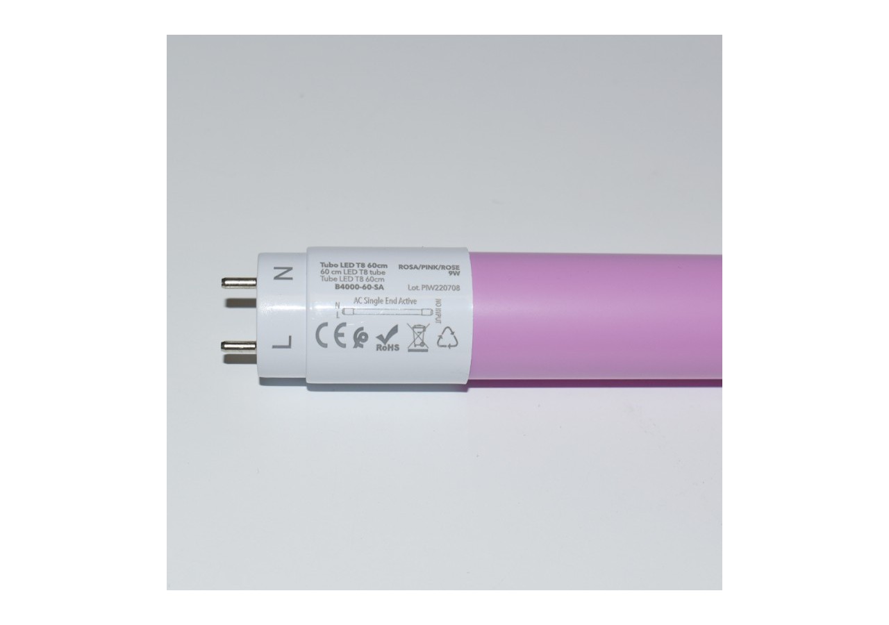 Tube de couleur LED T8 60cm-9W - B4000-60-SA - Barcelona LED