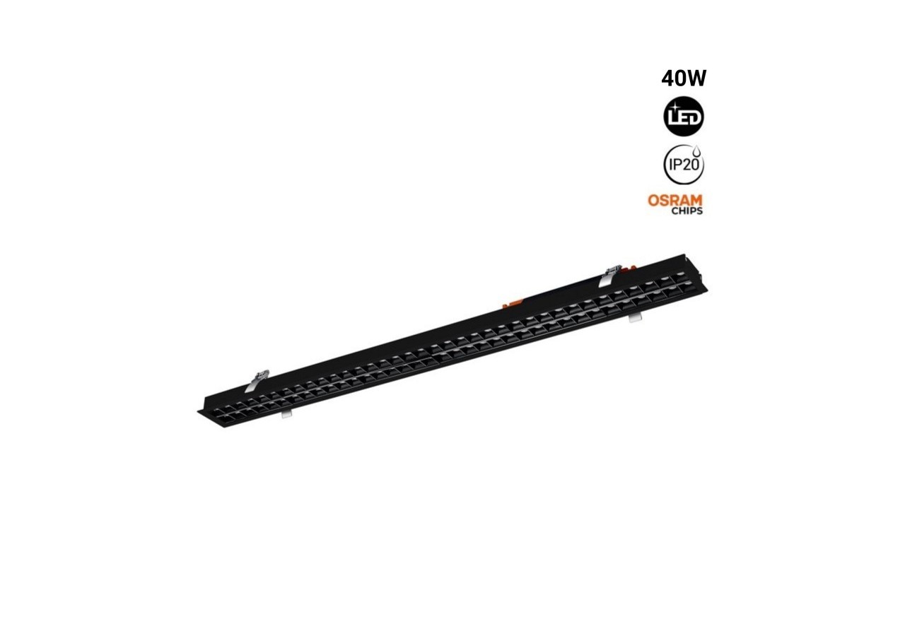 Linéaire LED encastrable 40W UGR18 Puces Osram - B9060-N-BC - Barcelona LED
