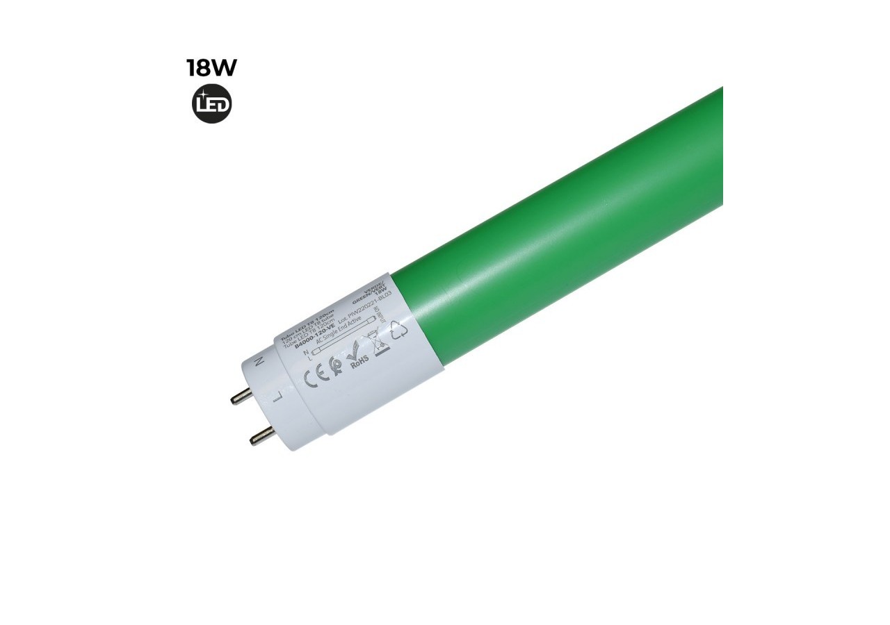 Tube de couleur LED T8 120cm 18 W - B4000-120-VE - Barcelona LED