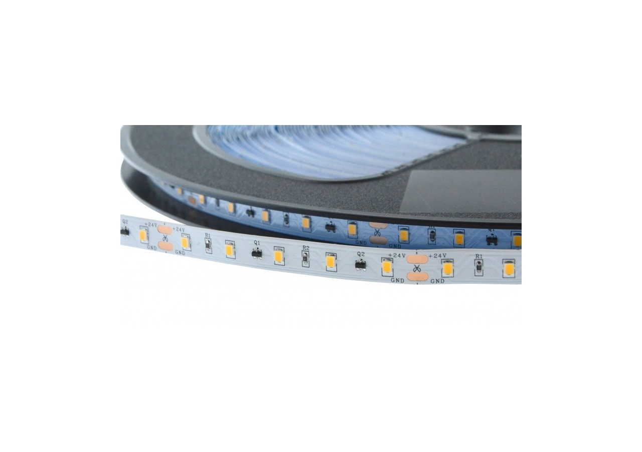 Ruban LED 24V-DC-9W/m-monochrome-10mm-IP20-Rouleau de 50 mètres-60 LED/m-Sécable tous les 10 cm - B1652-50-270 - Barcelona LED