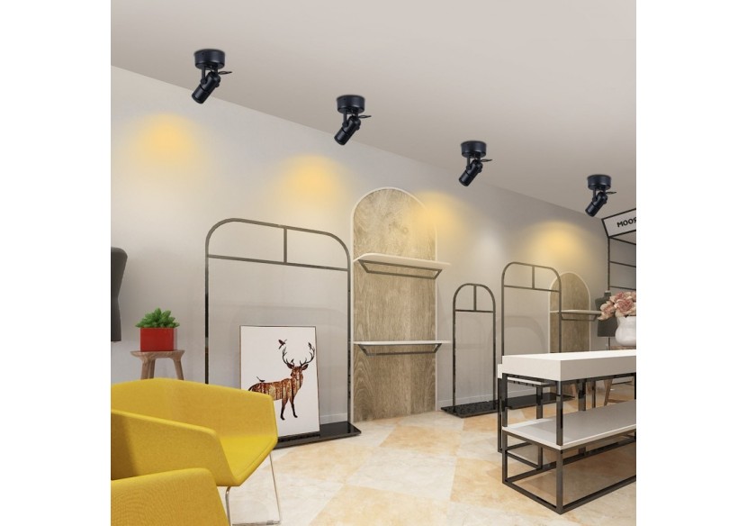 Applique LED 12W orientable avec angle d'éclairage réglable"Escop" - L210-N - Barcelona LED