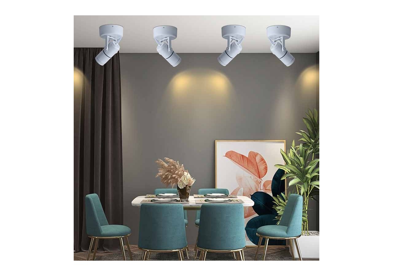 Applique LED 12W orientable avec angle d'éclairage réglable"Escop" - L210-W - Barcelona LED