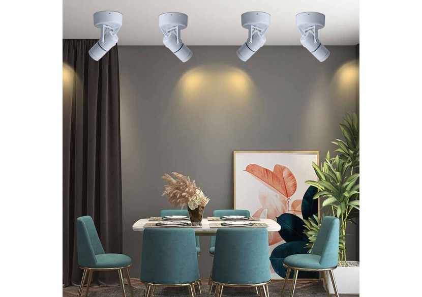 Applique LED 12W orientable avec angle d'éclairage réglable"Escop" - L210-W - Barcelona LED