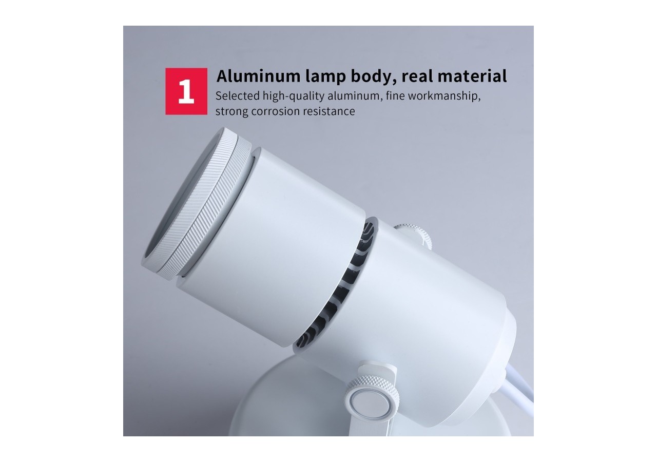 Applique LED 12W orientable avec angle d'éclairage réglable"Escop" - L210-W - Barcelona LED