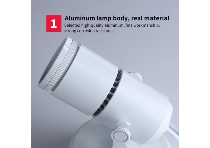 Applique LED 12W orientable avec angle d'éclairage réglable"Escop" - L210-W - Barcelona LED