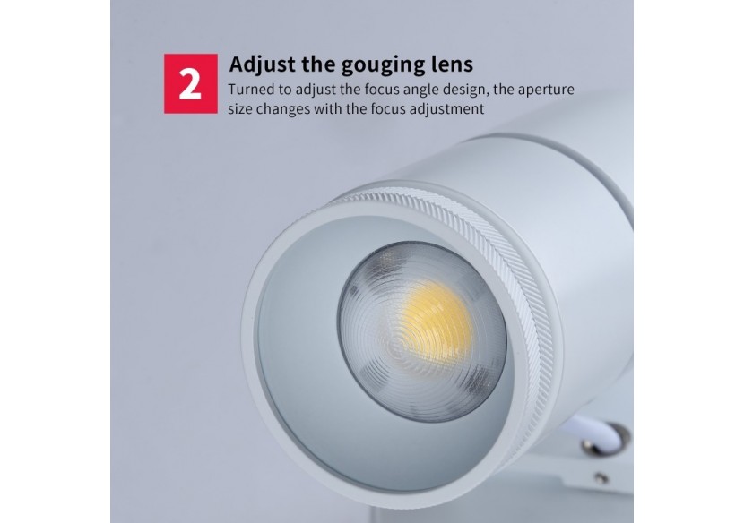 Applique LED 12W orientable avec angle d'éclairage réglable"Escop" - L210-W - Barcelona LED