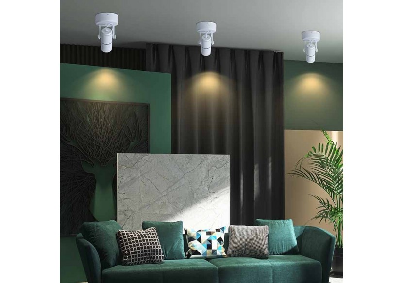 Applique LED 12W orientable avec angle d'éclairage réglable"Escop" - L210-W - Barcelona LED