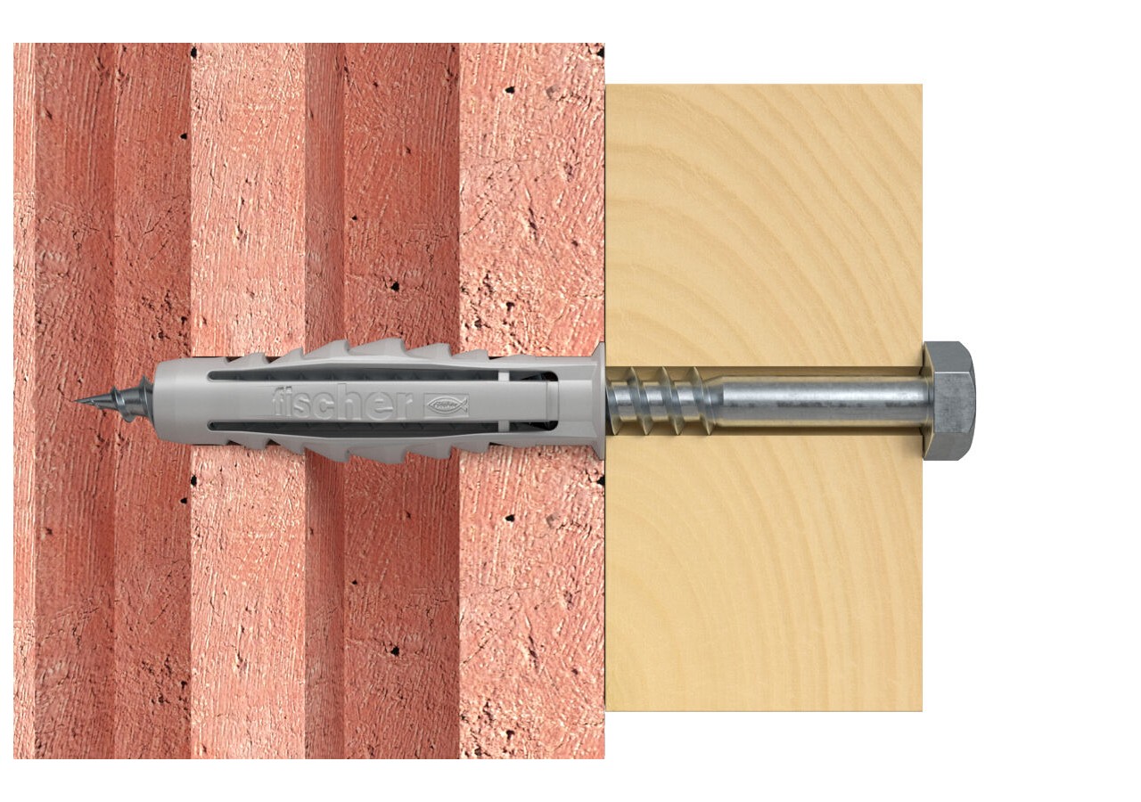 Cheville nylon collerette SX10 - Boite de 50