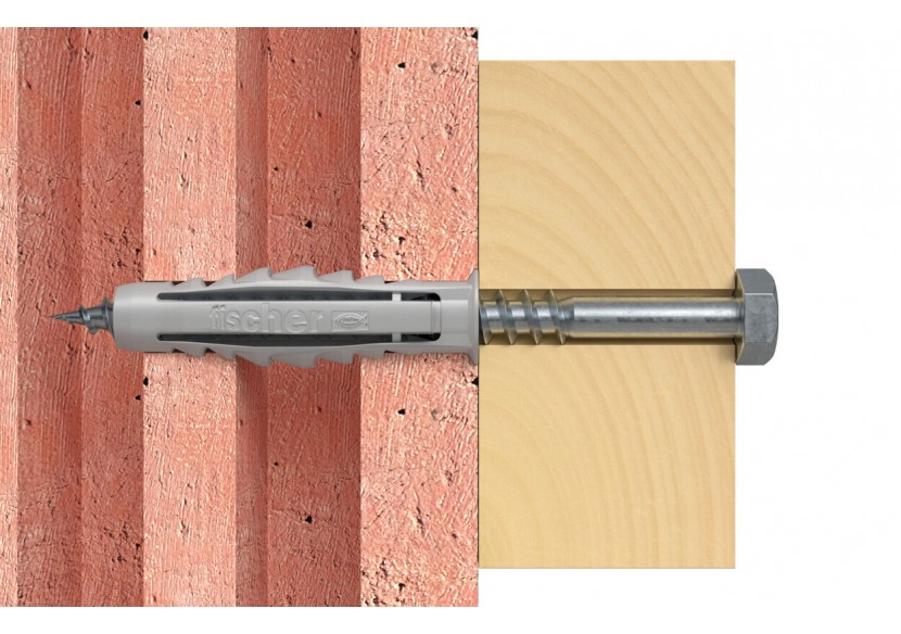 Cheville nylon collerette SX10 - Boite de 50