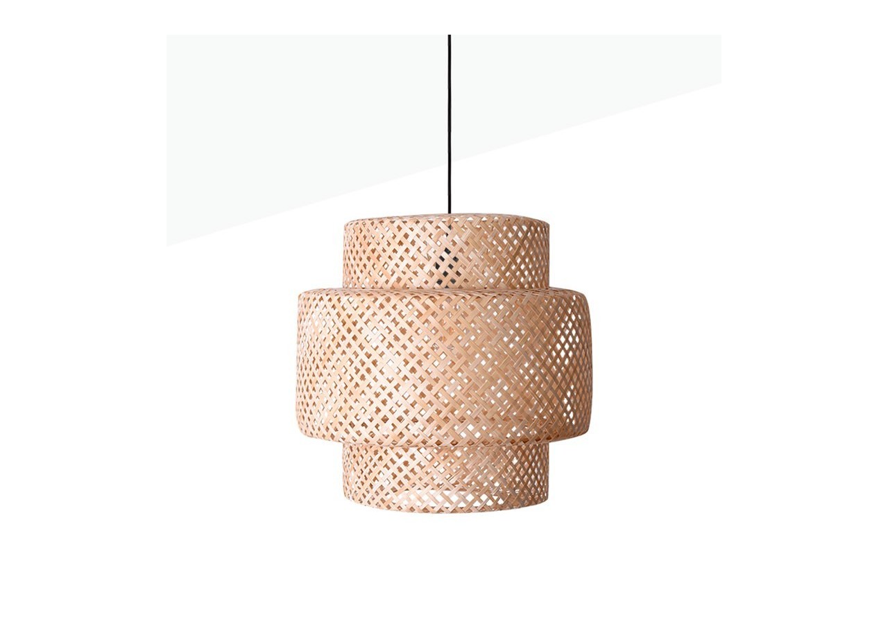 Suspension en osier "Onna" - K176-N - Barcelona LED