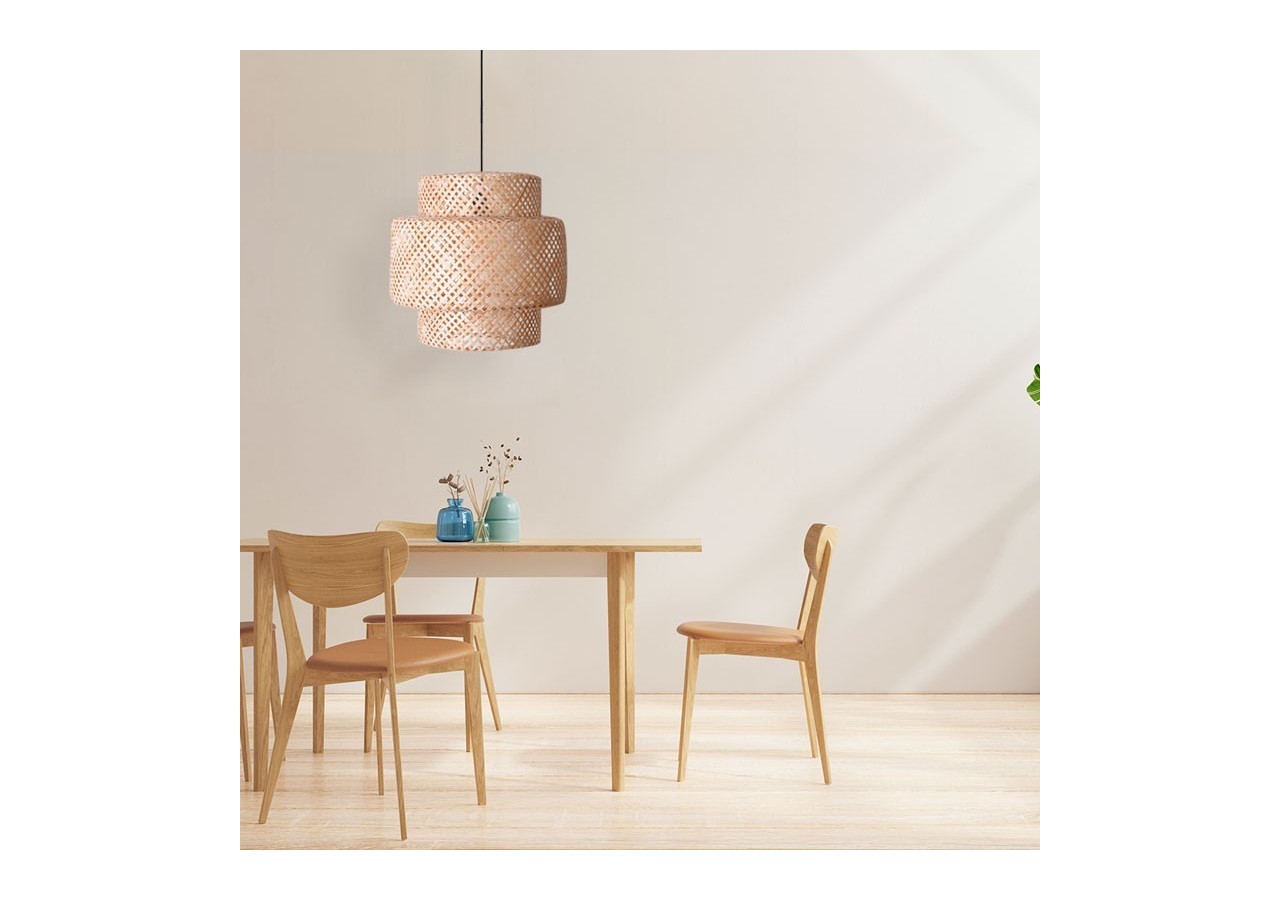Suspension en osier "Onna" - K176-N - Barcelona LED