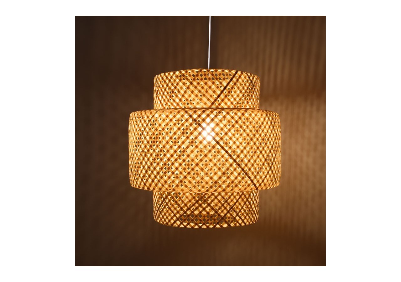 Suspension en osier "Onna" - K176-B - Barcelona LED