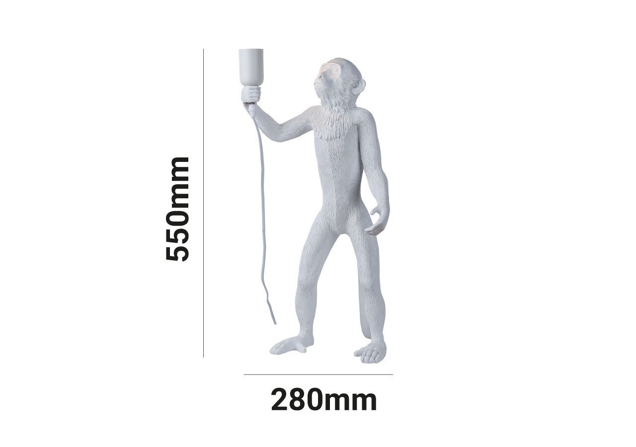 Lampe design singe en résine "Micu" - L4031-MP - Barcelona LED