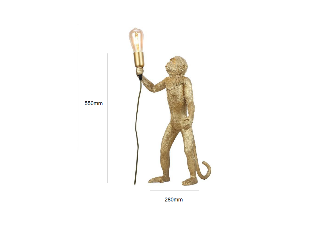 Lampe design singe en résine "Micu" - L4030-MP - Barcelona LED