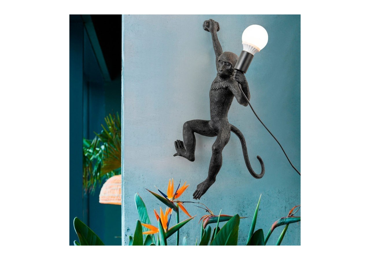 Applique murale design singe en résine "César" - L4032-P2 - Barcelona LED