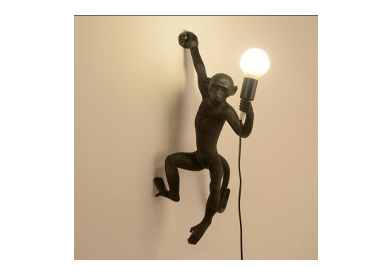 Applique murale design singe en résine "César" - L4032-P2 - Barcelona LED