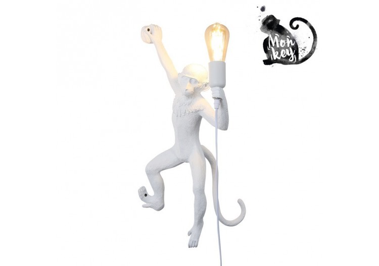 Applique murale design singe en résine "César" - L4031-P2 - Barcelona LED