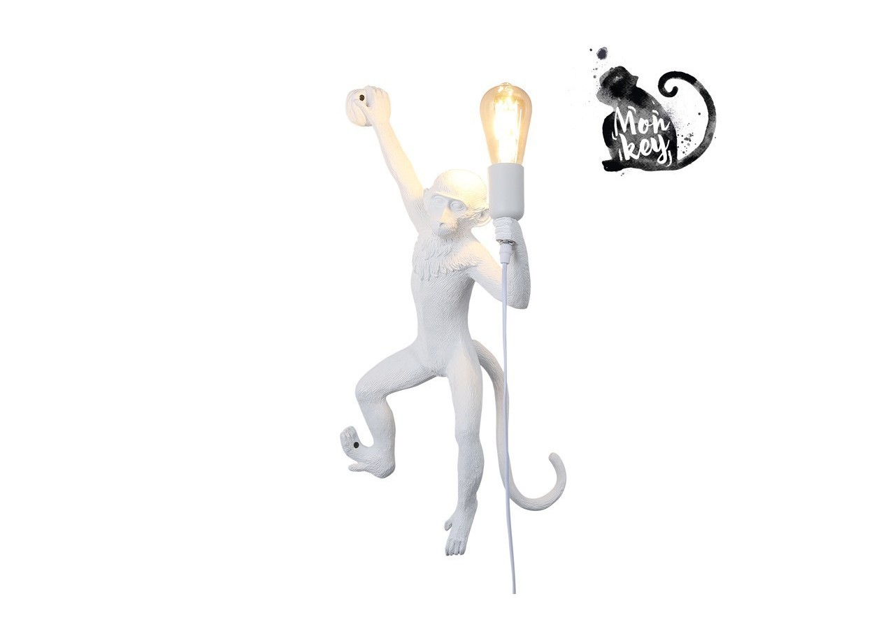 Applique murale design singe en résine "César" - L4031-P2 - Barcelona LED