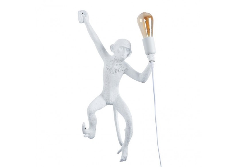 Applique murale design singe en résine "César" - L4031-P2 - Barcelona LED Applique murale design singe en résine "César" - L4031-P2 - Barcelona LED