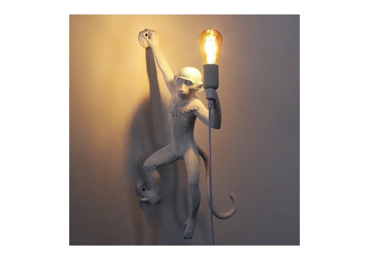 Applique murale design singe en résine "César" - L4031-P2 - Barcelona LED