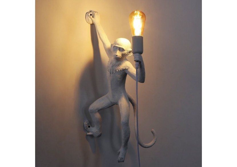 Applique murale design singe en résine "César" - L4031-P2 - Barcelona LED Applique murale design singe en résine "César" - L4031-P2 - Barcelona LED