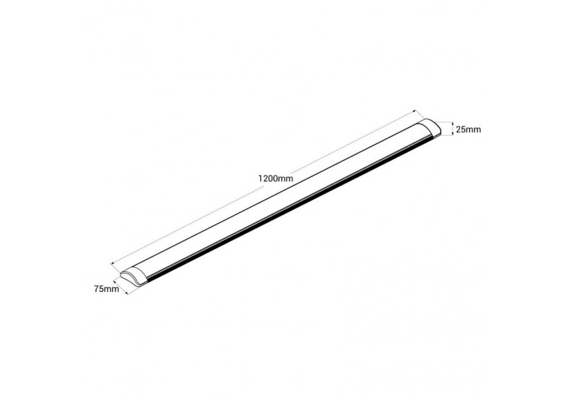 Linéaire LED haute puissance - 32W - 120cm - IP20 - B8550-BN-120 - Barcelona LED