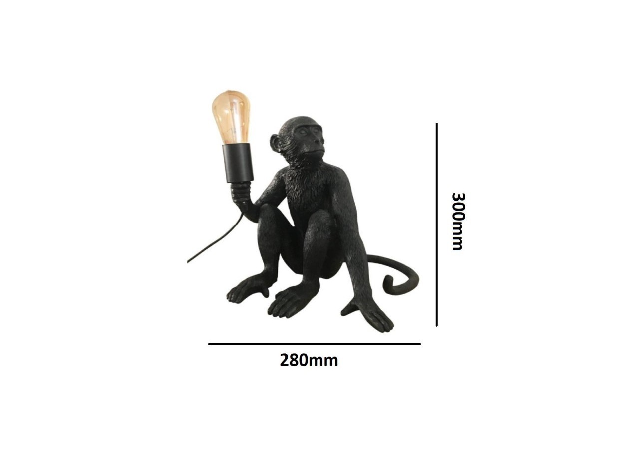 Lampe design singe en résine "Rila" - L4032-MS1 - Barcelona LED