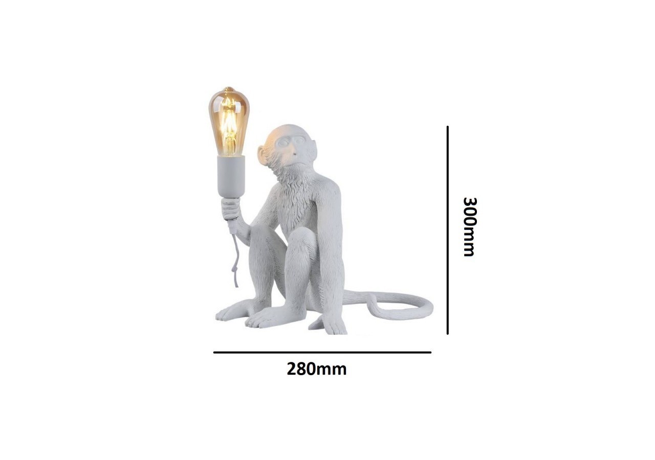 Lampe design singe en résine "Rila" - L4031-MS1 - Barcelona LED