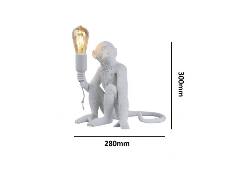 Lampe design singe en résine "Rila" - L4031-MS1 - Barcelona LED