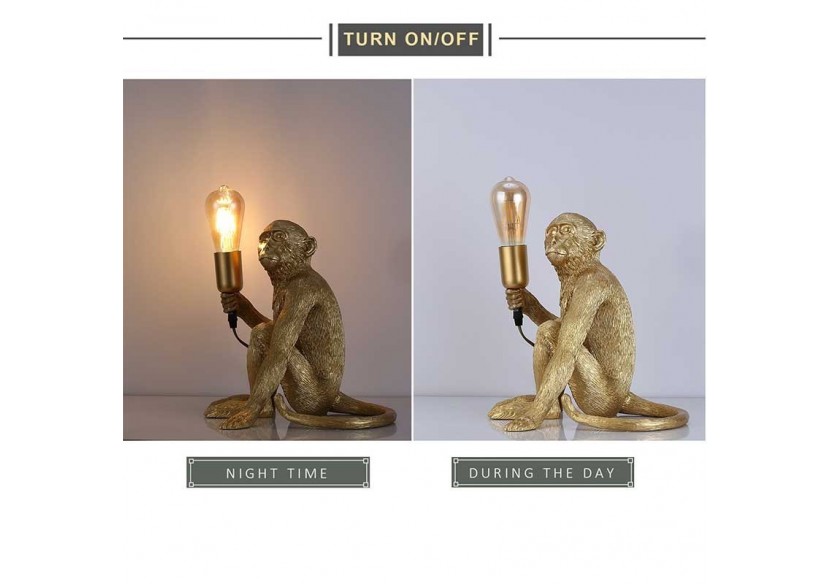 Lampe design singe en résine "Rila" - L4030-MS1 - Barcelona LED