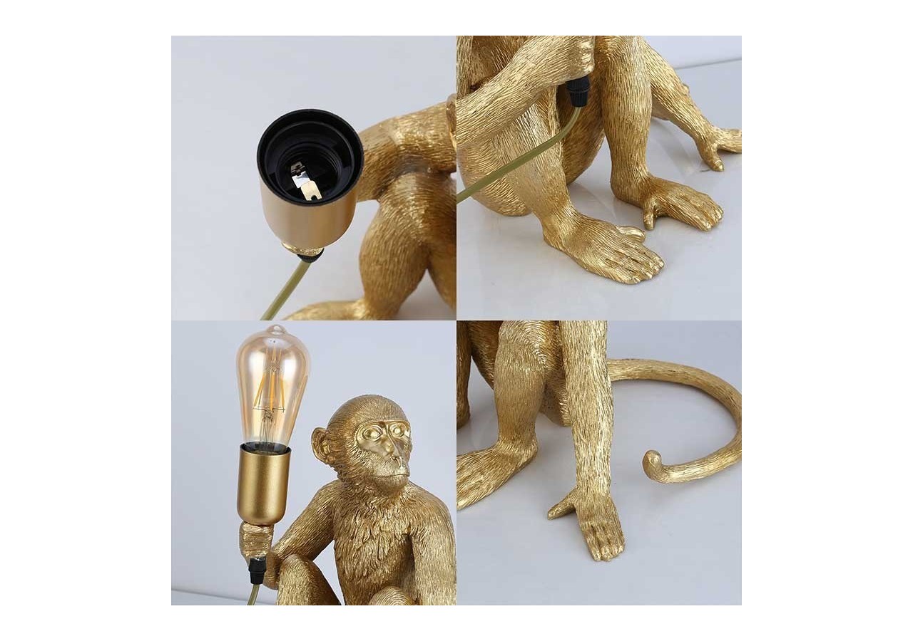 Lampe design singe en résine "Rila" - L4030-MS1 - Barcelona LED