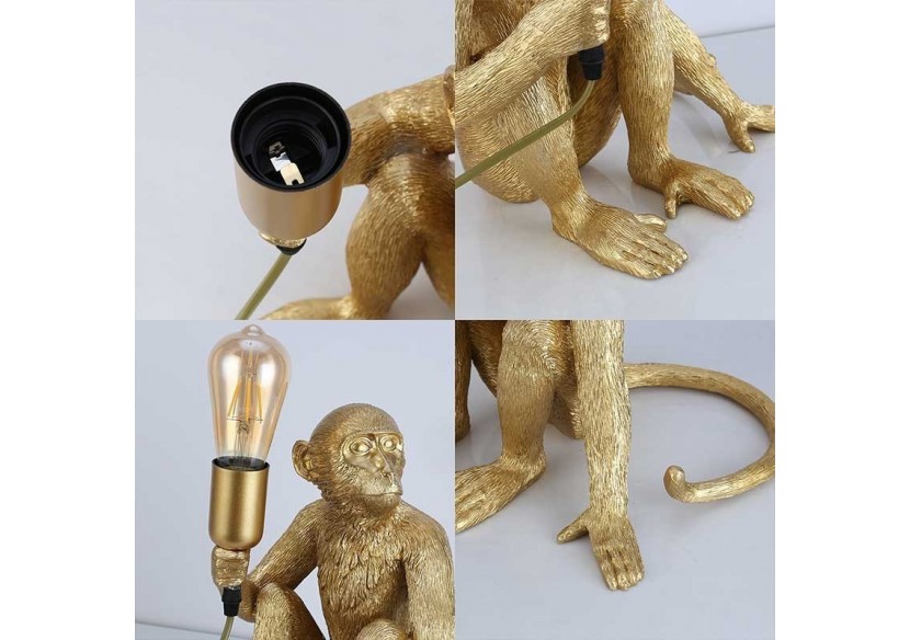 Lampe design singe en résine "Rila" - L4030-MS1 - Barcelona LED