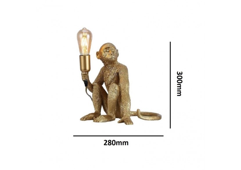 Lampe design singe en résine "Rila" - L4030-MS1 - Barcelona LED