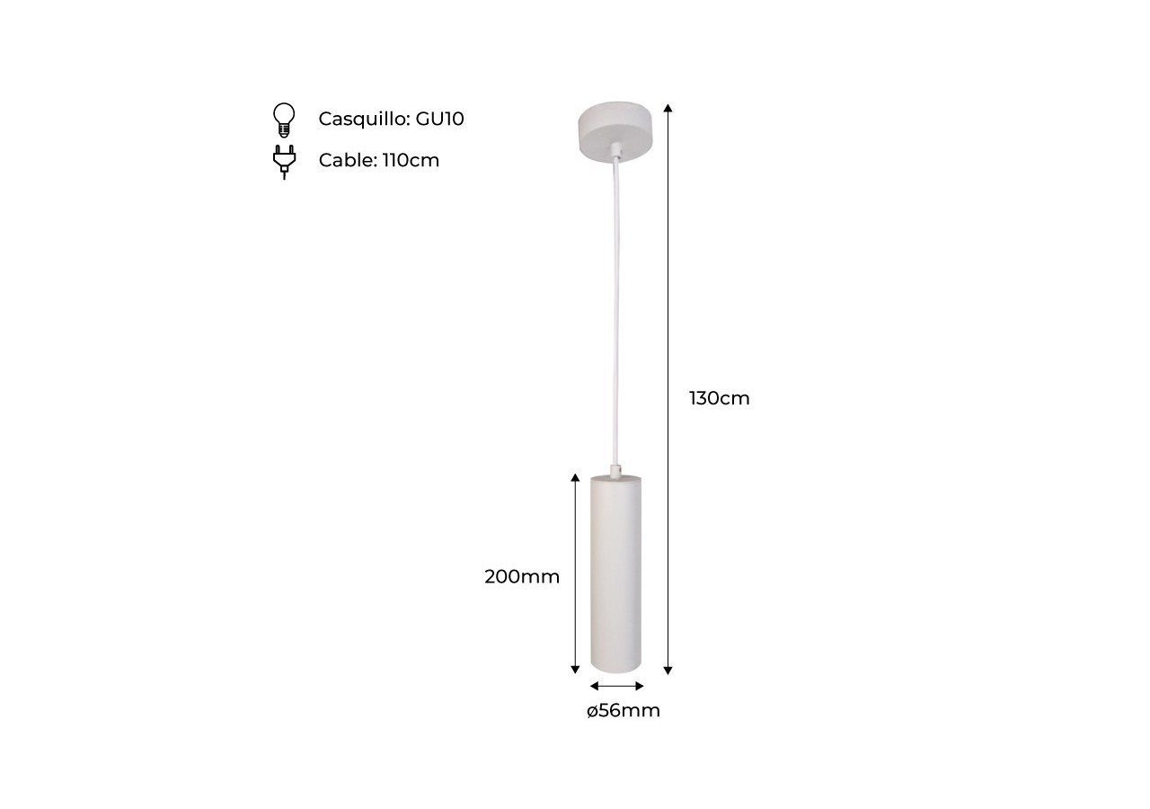 Suspension "Selman" GU10 - LN3006-B - Barcelona LED