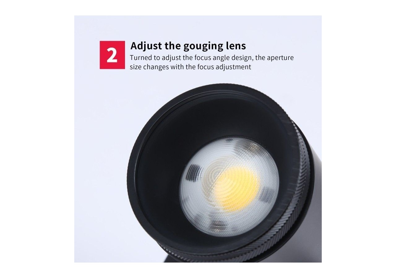 Spot LED COB encastrable 12W "Coopen" orientable avec zoom - L215-N - Barcelona LED