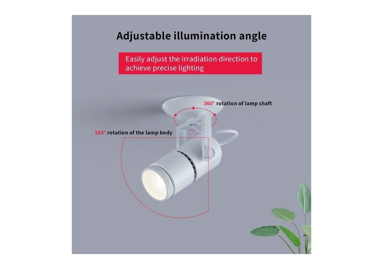 Spot LED COB encastrable 12W "Coopen" orientable avec zoom - L215-B - Barcelona LED